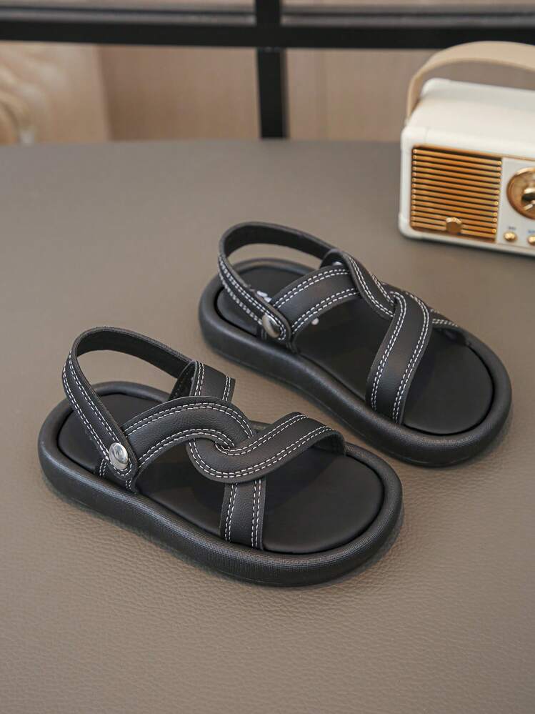 Dép sandal La Mã bằng da PU Unisex mùa hè 2025 có thiết kế quai sau, mềm mại & thoáng khí, đế nhẹ chống trượt để bảo vệ bàn chân - Nhiều màu - Xem 1