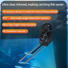 Underwater Fishing Camera, 4.3 Inch HD Waterproof Ice Fishing Camera Professional Fish Finder With Monitor Holder For Ice Lake Sea Boat Fishing