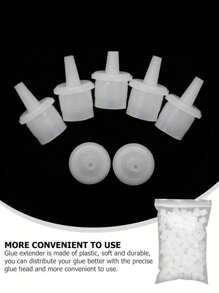 HMQ beauty Tappi sigillanti per bottiglie di colla per estensioni ciglia - Senza elettricità, riutilizzabili e a prova di perdite per contenitori di adesivo, facili da applicare, confezione multipla di tappi di ricambio per salone di bellezza