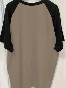 女式时尚休闲 Y2K 风格可爱猫咪印花撞色插肩袖圆领短袖 T 恤