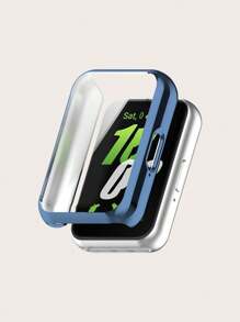 1pc Solid Color Casual Electroplated TPU Full Edge Scratch-Resistant Protective Case Compatible With Samsung Galaxy Fit 3 Smart Band - Galaxy Fit 3 - View 9