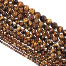 1 pieza de cuentas de piedra de ojo de tigre de Malabar natural, cuentas hechas a mano de color amarillo marrón vintage de moda, apropiadas para hacer pulseras, collares, joyería, dijes, al por mayor de cuentas - Amarillo - Ver 5