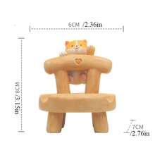 1pc Cute Cartoon Chair Desk Organizer, Mobile Phone & Tablet Stand