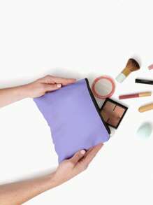 Bolsa con cremallera de lona en blanco y negro y caqui negro - Bolsa de cosméticos en blanco y negro, caqui negro, estuche para lápices, bolsa de almacenamiento pequeña para cosméticos y bricolaje, para artículos de tocador y papelería, almacenamiento de cables de datos, bolsa de lona multifuncional, bolsa escolar con graffiti pintado a mano, adecuada para el hogar, la escuela, los viajes y el almacenamiento diario