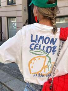 Camiseta de manga corta con cuello redondo informal y estampado para niñas y niños pequeños en verano - Una camiseta con un estilo de arte de limón refrescante que inspira la imaginación y la autoexpresión. Ropa para niñas, camisetas gráficas de verano, ropa para niñas preadolescentes