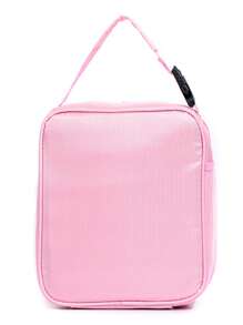 Colorful Rainbow Insulated Lunch Bag, Glitter Laser Picnic Ice Pack Tote, Minimalist Shoulder Bag For Girls - Pink - View 4