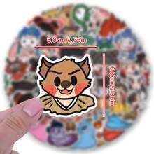 50 件 Nezha 贴纸乙烯基美学贴纸、贴花、剪贴簿、日记、保险杠、滑板、水瓶、卡通、安全帽、汽车贴纸 - 彩色 - 查看 2