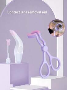 eyekan Contact Lens Applicator Tool Set, Eye Contact Removal Tweezers, Contact Lens Eyelid Wearing Tool With Contact Lens Case, Convenient Travel Kitmakeup