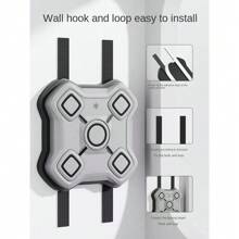 Premium 5-Light Smart Music Boxing Machine With Solid Body And High-Grade PU Material, Anti-Impact And Wear-Resistant - Light Grey - View 12