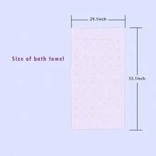 Miniso Sanrio 人物可爱柔软 140 厘米/55.1 英寸 * 74 厘米/29.1 英寸 超细纤维图案浴巾（1 条） - 紫色 - 查看 2