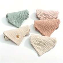 3/5 Pakken Baby Muslin Washandjes Voor Unisex Washandjesset Voor Baby Gezicht Lichaam Comfortabel En Zacht Voor Pasgeboren Baby's Kinderen Meisjes En Jongens