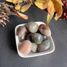 100-200g Natural Large Grain Purple-Green Agate, Tumbled Crushed Stone, Decorative Gravel/Rocks For Aquarium, DIY Terrarium, Potted Plants, Holiday/Wedding Decor, Home Garden Gifts