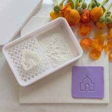 3pcs/Set Polymer Clay Cutters Cornstarch Container Precise, DIY Tool Box For Pottery, Ceramic, Jewelry Making - White - View 2