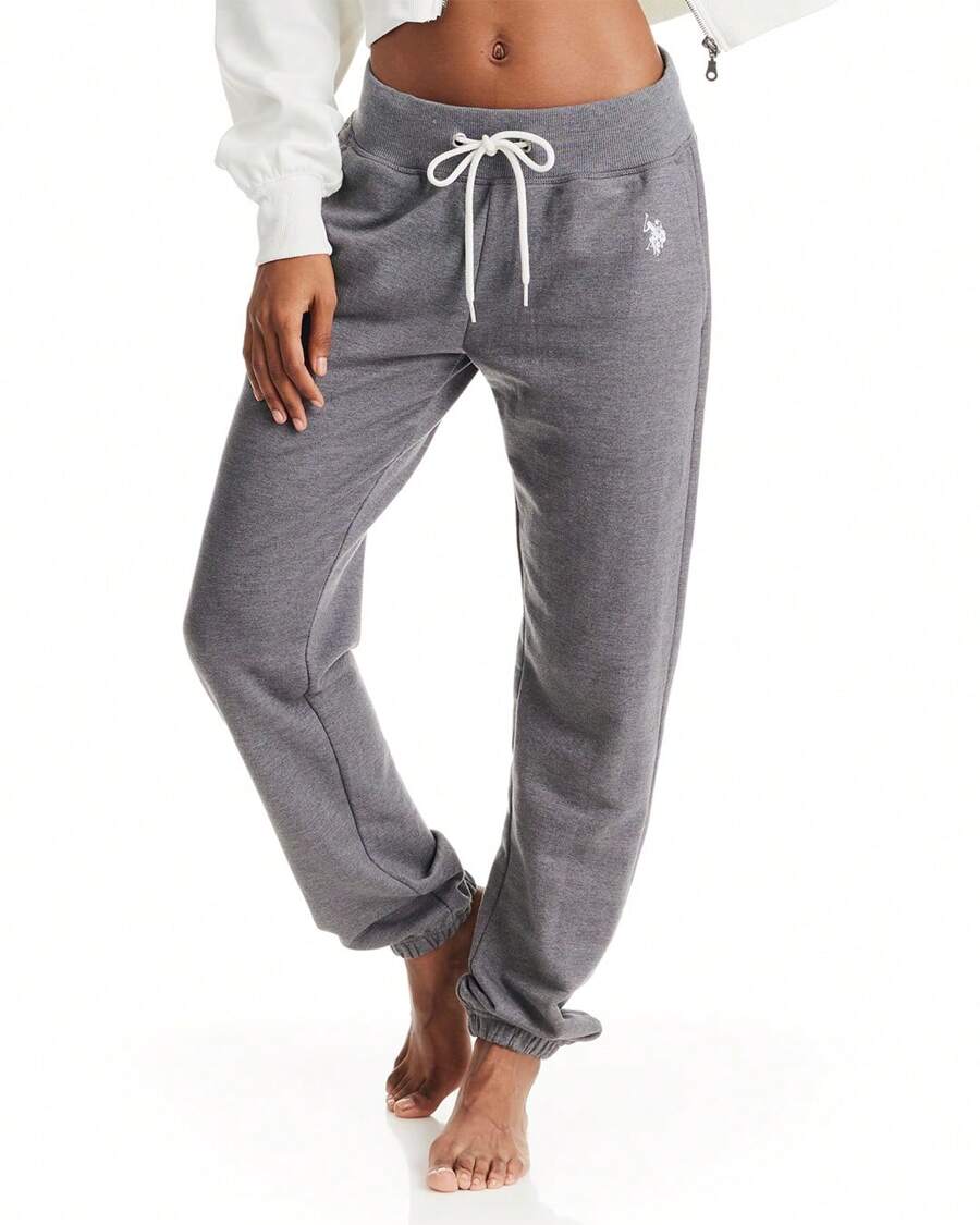 U.S. Polo Assn. Womens Sweatpants Joggers, French Terry Lounge Pants For Women - Than cây thạch nam - Xem 1