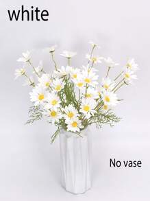 3 件人造雏菊花，52 厘米/20.47 英寸荷兰雏菊带茎假花，适用于家庭婚礼装饰、餐桌中心装饰、花瓶插花场景布置、春夏装饰礼物生日毕业典礼、花园装饰、户外植物、园艺、假花 - 彩色 - 查看 10