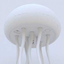 NetHong 2025 Jellyfish Hanging Light Voice Control Night Lights Atmosphere Lamp Base UK - White - View 11