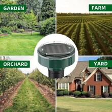 [Solar-Driven Strong Drive] 4 Equipped With Ultrasonic Mole Drive Devices: Effectively Protect The Courtyard And Bid Farewell To Hamster Intrusion. - Green - View 4