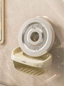 1 件双层壁挂式肥皂架，无需钻孔浴室肥皂盒，适用于浴室配件、肥皂盒、浴室存储和整理的储物收纳架 - 彩色 - 查看 8