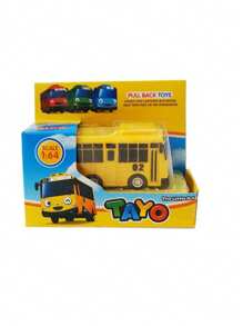 1 件和 4 件迷你校车 - 反弹迷你巴士拼图套装玩具