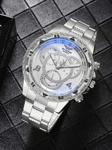 2 Pieces Of Men's Boutique Business Style Casual Quartz Watches Classic Fashion High-End Elegant Men's Watches Suitable For Parties And Daily