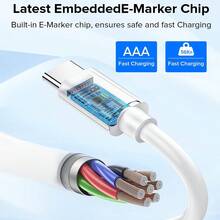 30W 快充墙式适配器和 100 厘米 Type-C 转 Type-C 快充线，高效数据传输，兼容 17/16 Pro Max/16 Pro/16 Plus/16/15 Pro Max/15 Pro/15 Plus/15 系列 - 美規A型插(110-127V) - 查看 3