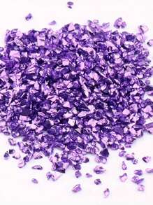 10g/100g Glass Glitter Flakes, Suitable For Arts & Crafts, Resin Art, Asymmetrical Metal Glass Sprinkling, Glitter, Vase Filler, Jewelry Making, Asymmetrical Glass Crack Stone, Epoxy Resin Mold Craft Decoration Filler, Jewelry Making Supplies - Broken Glass Craft Sequins - View 15