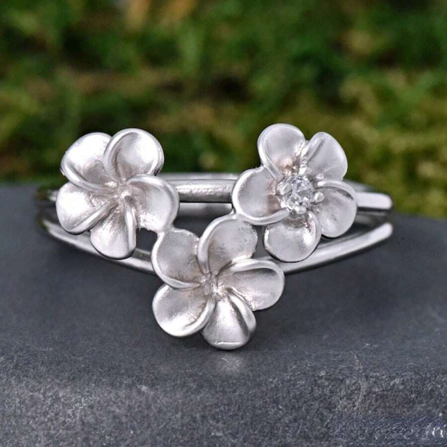 1pc Elegant Floral & Botanical Design Ring, Suitable For Everyday, Party, Wedding, Engagement, Jewelry Gift
