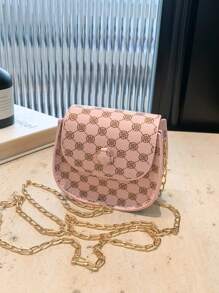 1pc Fashionable And Popular Mini Lipstick Bag For Girl Ins Fashionable Versatile Chain Crossbody Bag Plaid Small Bag, Fashionable Versatile Plaid Small Flower Shoulder Bag Fashionable Commuter Crossbody Chain Small Square Bag, Flip Design Magnetic Buckle Closure, Suitable For Girls To Go Out Shopping, Attend Parties, Daily Use, Giving Gifts To Friends Is A Good Choice - Chain Crossbody Bag - View 9