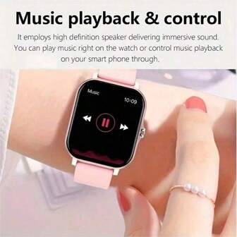 SIMSONLAB Smartwatch 2025 CALIENTE para mujeres, smartwatch multifuncional que admite alerta de notificaciones/llamadas inalámbricas/alarma, rastreador de fitness con modo multideportivo, pronóstico del tiempo, diseño de moda, regalo del Día de San Valentín