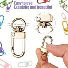 30pcs Metal Lobster Swivel Clasp Hooks, Key Chain Clips For DIY Jewelry, Keychains, Crafts And Accessory Making