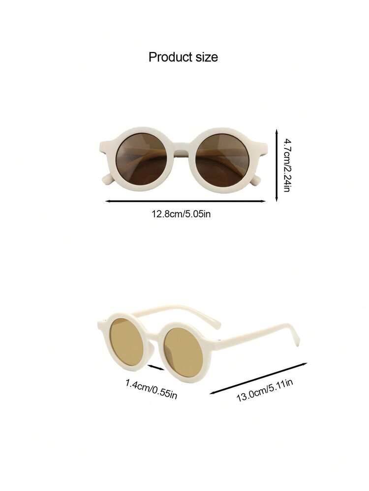 3 件儿童精致闪亮大框时尚百搭时尚眼镜，适合日常外出佩戴 - 彩色 - 查看 5