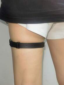 Women's Punk Sexy Simple Heart Thigh Garter Belt, Suitable For Everyday Wear
