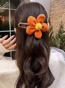 1 件装新款奢华蓬松花朵发夹，发髻发箍发饰，适合女士 - 彩色 - 查看 11