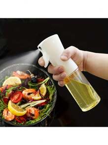 1pc PET Oil Spray Bottle, 200ml/300ml/500ml, Pulverizador de óleo de cozinha para Air Fryer, Assar, Fritar, Churrasco, Salada, Cabeleireiro