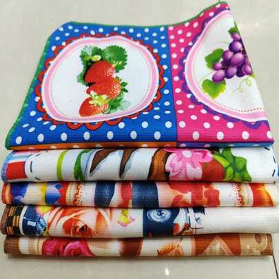 16x24 Inch Thickened Polyester Printed Tea Towel, Super Absorbent Quick Dry Durable Non-Fading Dish Cloth, Kitchen Cleaning Cloth, Home Decor (Nordic/Ins Style), Mother's Day Gift
