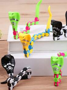 Set de 3 piezas de juguetes transformables con cadena tipo cobra de colores aleatorios, juguetes antiestrés, juguetes para adolescentes