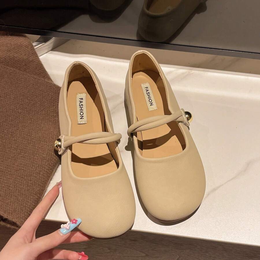 Scarpe Ballerine Per Bambina Feversole - Mary Jane Con Cinturino, Vellutate, Per Scuola E Feste - Foto 9