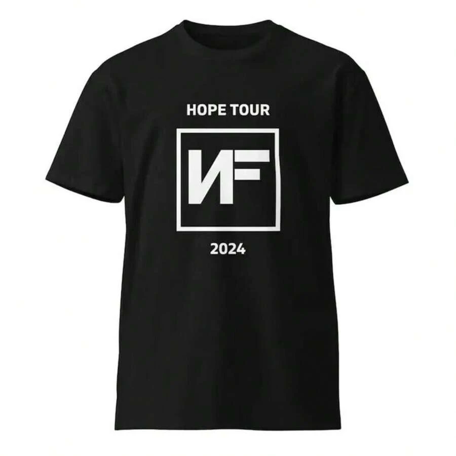 Premium Unisex NF Concert T-Shirt - Hope Tour 2024 Shirt - Black - View 1