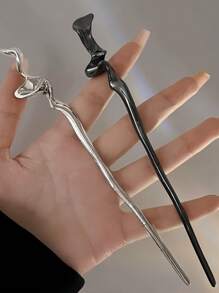 1 pezzo Accessorio per capelli con perle finte in stile cinese elegante, adatto per raccolti, versatile, fermagli per acconciature estive, accessorio per chignon, articolo scolastico