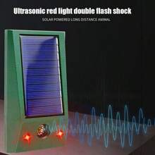 NetHong 2xSolar Powered Ultrasonic Electronic Bird Repellent Waterproof Pigeon Deterrent - Green - View 3