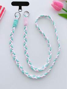 1 Stück bunte Handyhalter - lange Handyhalter-Anhänger, süßes Design, angenehmer Tragekomfort, Zufällige Farbe Metallkarabiner, ein Geschenk für Mutter, Familie, Freunde, Geburtstag, Urlaubshandy-Charm, Handykette