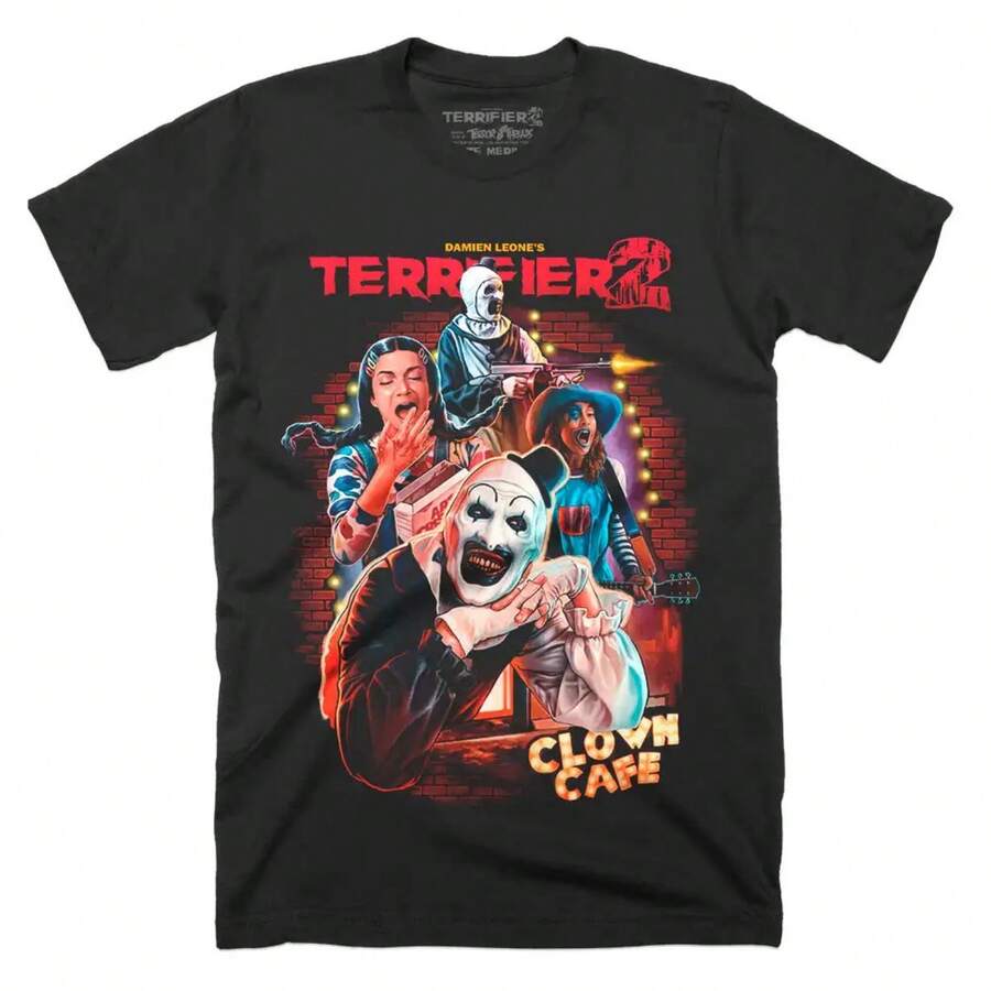Terrifier 2 Clown Cafe T-Shirt - Black - View 1