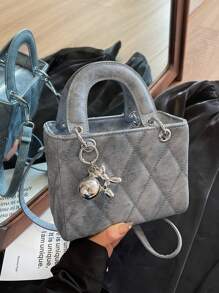 Small And Niche High-End Daifei Handbag For Women 2024 Fashionable New Diamond Grid Handbag, Shoulder Crossbody Bag, Christmas Gift, Travel Party Travel