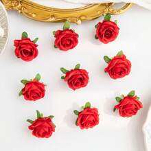 5/10 piezas de cabezas de rosas a la parrilla artificiales para decoraciones de primavera y otoño, para bodas, jarrones, hogar, comedor, dormitorio, cocina, decoración de habitaciones, fiestas, cumpleaños y jardín exterior