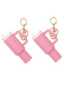 Juego de 1/2/3/5/8 piezas de llavero con mini vaso, lindos encantos con vaso para mujer para bolso, mochila, botella de agua mini - Estilo callejero, multicolor, accesorios del llavero, encantos para bolsos, vasos, 5/3/2/1 llaveros, accesorios para bolsos, encantos para bolsos de mano, caja de almacenamiento de lápiz labial, accesorios para bolsos, llavero de mini vaso, llavero de mini vaso para llavero o bálsamo labial, llavero lindo de vaso