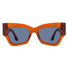 Victoria Beckham Women's Butterfly Sunglasses VB662S 610 Transparent Red-Brown 52mm