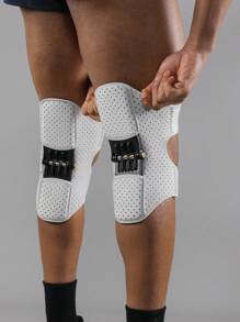 VBOSI 1 Pair Adjustable Knee Brace With Spring Booster Men Women Rebound Stabilizer For Sports Training & Squat Support Gym Accessories Knee Support