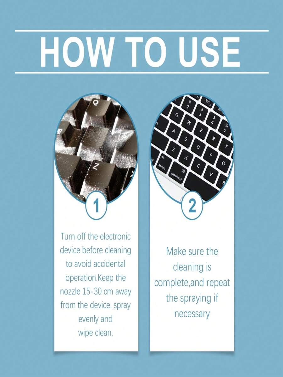 Electronic Dusting Spray, Multipurpose Air Duster For Laptop Keyboard