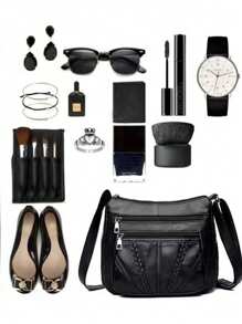 质地柔软的小包单肩包全时尚斜跨包【拉链方向随机】适合青少年夏季休闲户外运动或度假旅行或毕业礼物或生日礼服配饰