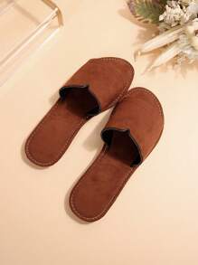 Sandalias planas casuales para mujer, con punta redonda, antideslizantes, para usar en interiores, exteriores y playa